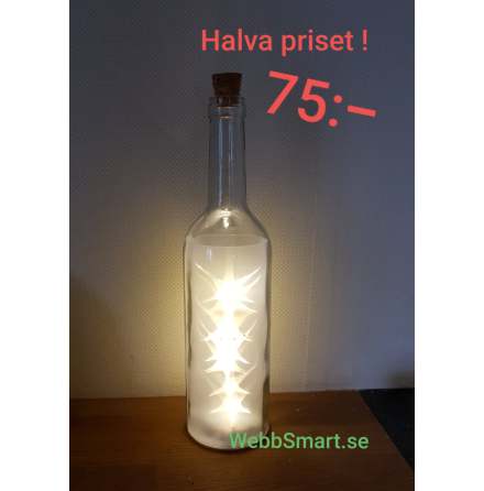 Flaska med LED-ljus